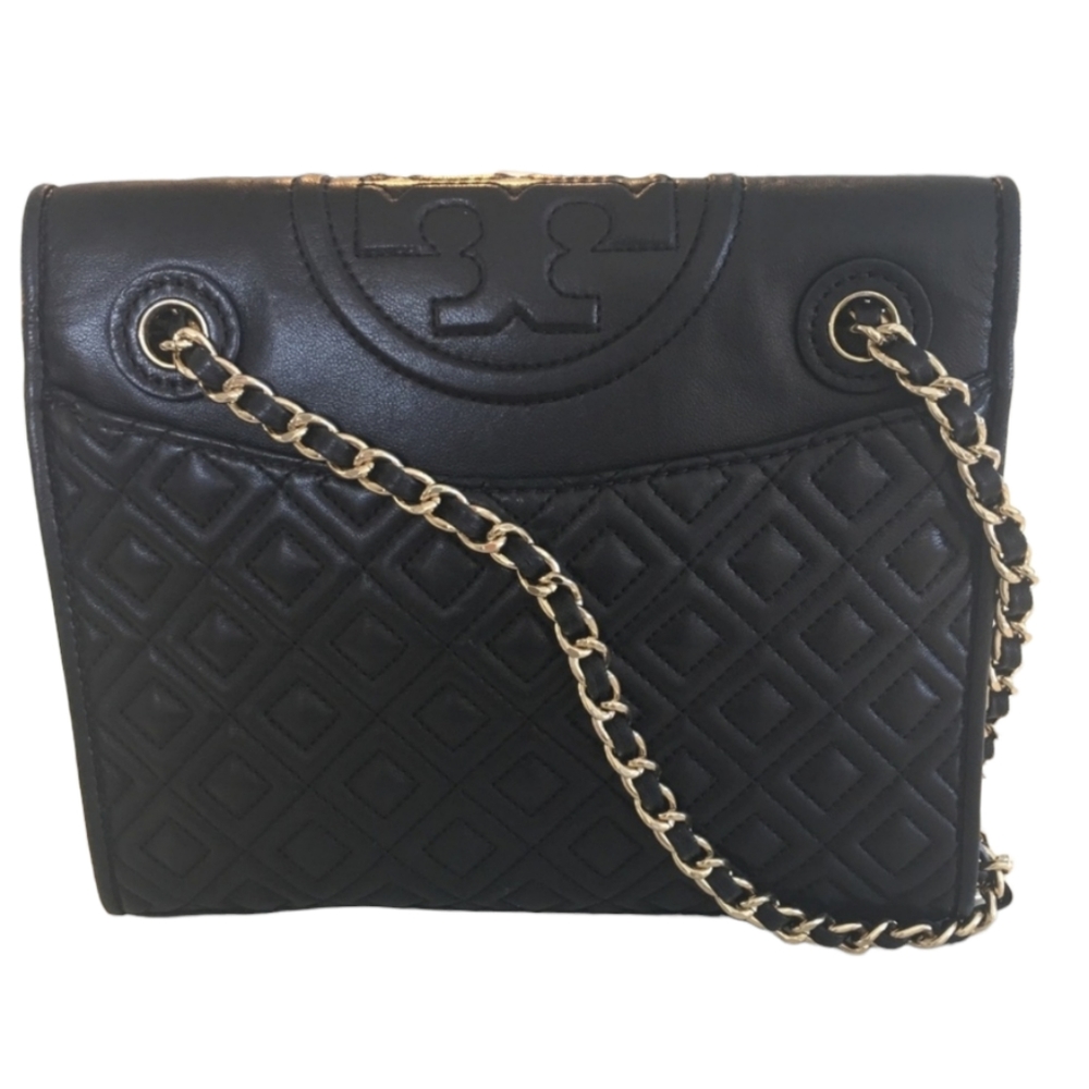 💕HP💕Tory Burch Quilted Convertible Black Shoulder Bag💕